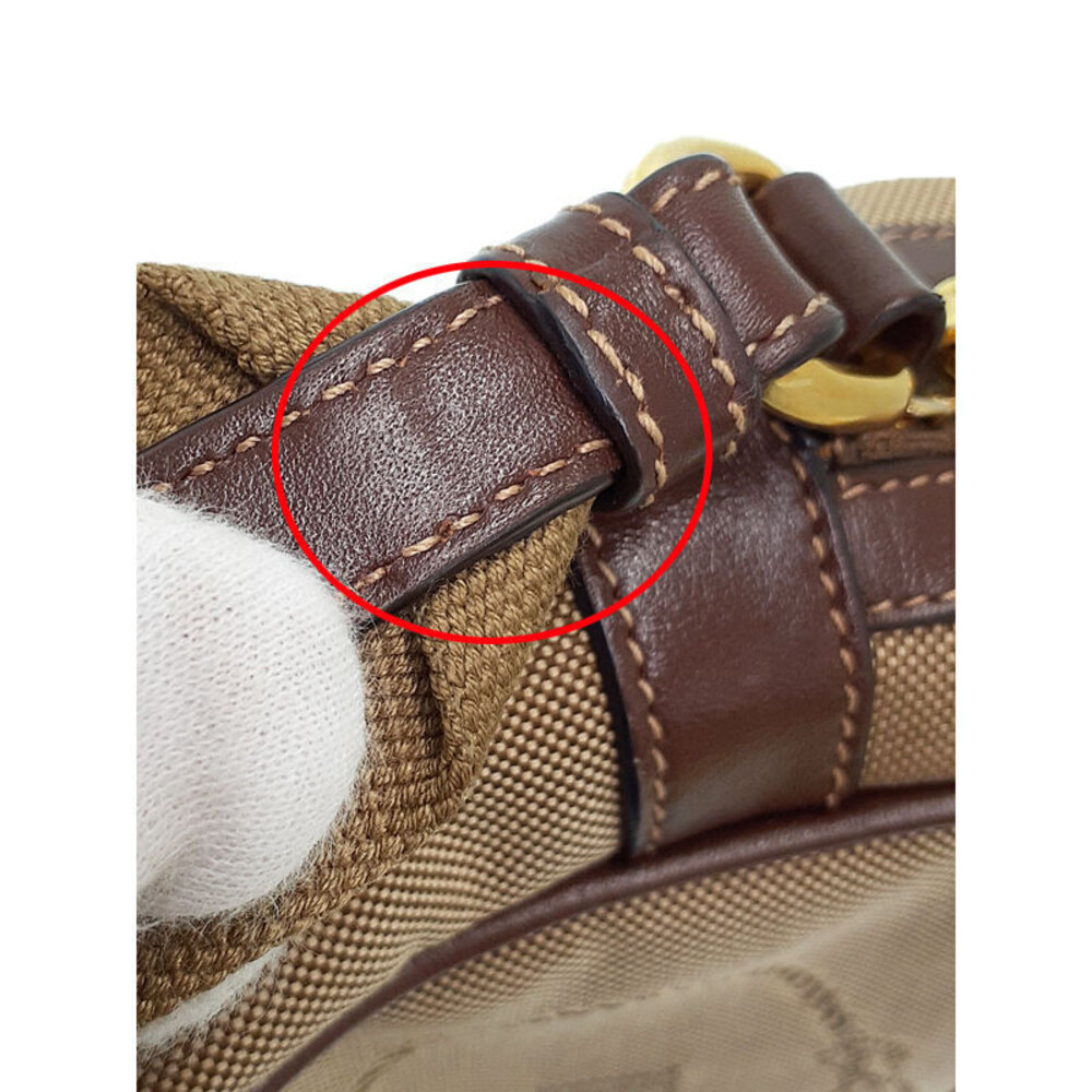 Prada Jacquard Logo Camera Bag beige brown canvas - Picture 7 of 9